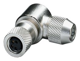 PHOENIX CONTACT 1436482 传感器连接器, IP67, 直角, M8, 母, 4路, 焊接插座, 直角线缆安装
