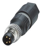 PHOENIX CONTACT 1441011 传感器连接器, IP67, M8, 公, 4路, IDC / IDT插头, 直形线缆安装