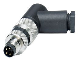 PHOENIX CONTACT 1407585 Sensor Connector, IP67, Right Angle, M8, Male, 4 Positions, Screw Pin, Right Angle Cable Mount