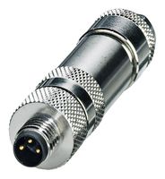 PHOENIX CONTACT 1542884 传感器连接器, 屏蔽, IP67, M8, 公, 3路, 螺丝插头, 直形线缆安装