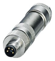 PHOENIX CONTACT 1542897 Sensor Connector, Shielded, IP67, M8, Male, 4 Positions, Screw Pin, Straight Cable Mount