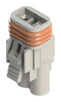 EDAC 572-002-000-200 Connector Housing, IP67, White, E-Seal 572, Receptacle, 2 Ways, 5.8 mm