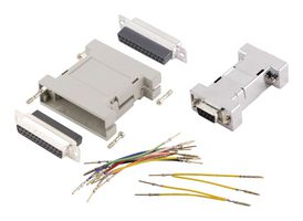 MH CONNECTORS GA2525MFLGK-RC 连接器适配器, D-sub, 标准 D Sub, 插头, 25 路, 标准 D Sub, 插座, 25 路