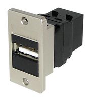 TUK KCUABBKPM#24 USB适配器, Keystone耦合器, USB A 插座, USB B 插座, USB 2.0, 黄铜