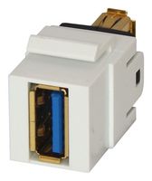 TUK KCUAA311WH Keystone 耦合器,USB 3.0,A 插座对 A 插座,1:1 有线