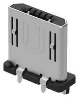 GCT USB3150-30-130-A USB Connector, Micro USB Type B, USB 2.0, Plug, 5 Ways, Through Hole Mount, Vertical