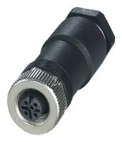 PHOENIX CONTACT 1404418 Sensor Connector, IP67, M12, Female, 5 Positions, Screw Socket, Straight Cable Mount