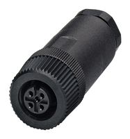 PHOENIX CONTACT 1500787 传感器连接器, IP67, M12, 母, 5路, 螺丝插座, 直形线缆安装