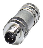 PHOENIX CONTACT 1501540 传感器连接器, IP67, 屏蔽, M12, 公, 4路, 螺丝插头, 直形线缆安装
