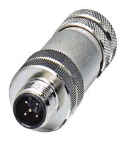 PHOENIX CONTACT 1508352 传感器连接器, IP67, 屏蔽, M12, 公, 5路, 螺丝插头, 直形线缆安装