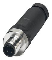 PHOENIX CONTACT 1553174 传感器连接器, IP67, M12, 公, 4路, 螺丝插头, 直形线缆安装