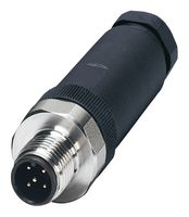 PHOENIX CONTACT 1553190 传感器连接器, IP67, M12, 公, 5路, 螺丝插头, 直形线缆安装
