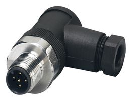 PHOENIX CONTACT 1553213 传感器连接器, IP67, 直角, M12, 公, 5路, 螺丝插头, 直角线缆安装