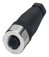 PHOENIX CONTACT 1553255 传感器连接器, IP67, M12, 母, 5路, 螺丝插座, 直形线缆安装
