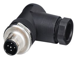 PHOENIX CONTACT 1681473 传感器连接器, IP67, 直角, M12, 公, 5路, 螺丝插头, 直角线缆安装