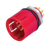 BINDER 99-9135-50-12 Circular Connector, Miniature Circular Connector, 720 Series, Panel Mount Receptacle, 12 Contacts