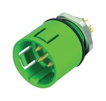 BINDER 99-9135-70-12 圆形连接器, Miniature Circular Connector, 720 Series, 面板安装插座, 12 触点, 焊接引脚, 卡入式