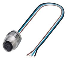 PHOENIX CONTACT 1693791 Sensor Cable, IP67, M12 Receptacle, Free End, 4 Positions, 500 mm, 19.6 "