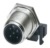 PHOENIX CONTACT 1694224 Sensor Connector, IP67, M12, Male, 5 Positions, Solder Pin, Right Angle Panel Mount