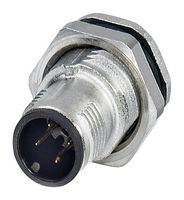 PHOENIX CONTACT 1553459 传感器连接器, SPEEDCON Series, M12, 公, 4路, 焊接插头, 直形面板安装