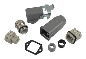 HARTING 10200030003 连接器套件, 线对线, Han 3A护罩, M20线缆压盖和 3Pos+PE插芯, Han 3A