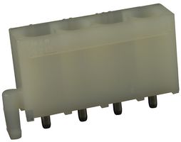 MOLEX 15-31-1046 引脚针座, 线至板, 6.7 mm, 1 排, 4 触点, 通孔直型, Standard .093" 5219 Series