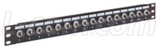 L-COM PR175B1675BLK Patch Panel, Patch Panel, 16 Ports, 1U
