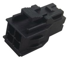 MOLEX 105308-1204 连接器外壳, 黑色,带TPA, Nano-Fit 105308 Series, 插座, 4 路, 2.5 mm, Molex Nano-Fit 105300 系列母压接端子