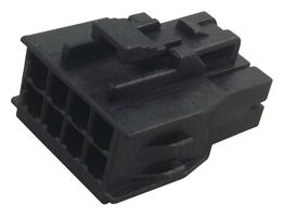 MOLEX 105308-1208 连接器外壳, 黑色,带TPA, Nano-Fit 105308 Series, 插座, 8 路, 2.5 mm, Molex Nano-Fit 105300 系列母压接端子