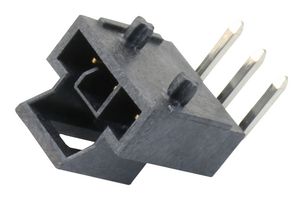 MOLEX 105313-1203 Pin Header, Wire-to-Board, 2.5 mm, 1 Rows, 3 Contacts, Through Hole Right Angle