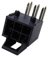 MOLEX 105314-1206 引脚针座, 直角, 电源, 2.5 mm, 2 排, 6 触点, 通孔直角, Nano-Fit 105314