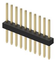 GCT BC020-06-A-0200-0300-L-G 引脚针座, 板至板, 1 mm, 1 排, 6 触点, 通孔直型, BC020