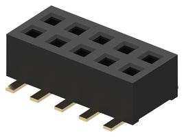 GCT BD050-10-A-0-0500-L-D PCB插座, 双入口, 板至板, 1.27 mm, 2 排, 10 触点, 表面安装, BD050