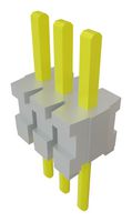 SAMTEC TMS-103-02-L-S 引脚针座, 板至板, 1.27 mm, 1 排, 3 触点, 通孔安装, TMS