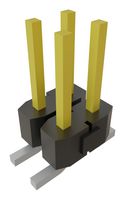 SAMTEC TSM-102-01-L-DV 引脚针座, 无护罩, 板至板, 2.54 mm, 2 排, 4 触点, 表面安装　, TSM Series