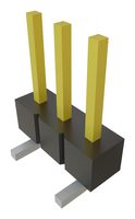 SAMTEC TSM-103-01-L-SV 引脚针座, 无护罩, 板至板, 2.54 mm, 1 排, 3 触点, 表面安装　, TSM Series