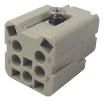 AMP - TE CONNECTIVITY T2010043201-000 Heavy Duty Connector, HA-004, Insert, 4 Contacts, Receptacle, Spring Socket