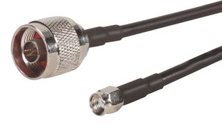 L-COM CA-RSPNMA002 射频/同轴电缆组件, 2 ft, 610 mm, SMA RP直型插头, N型直型插头, 50 ohm