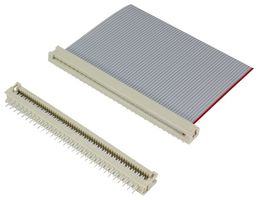 HARTING 09181509622 IDC连接器, 扭结, 板载连接器, 2.54 mm, 2排, 50 触点, 电缆安装, 通孔安装