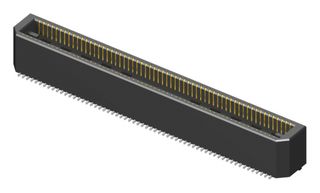 SAMTEC BTE-040-01-F-D-A Mezzanine连接器, 针座, 0.8 mm, 2 排, 80 触点, 表面安装, 磷青铜