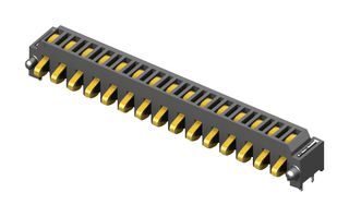 SAMTEC SIR1-03-L-S-K-TR 弹簧式连接器, 压式连接器, 2.54 mm, 1排, 3 触点, 表面安装直角, 磷青铜