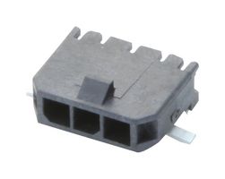 MOLEX 43650-0312 Pin Header, Power, 3 mm, 1 Rows, 3 Contacts, Surface Mount Right Angle, Micro-Fit 3.0 43650