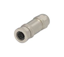 TE CONNECTIVITY T4110011031-000 Sensor Connector, PG7/4-6mm, M12, Female, 3 Positions, Screw Socket, Straight Cable Mount