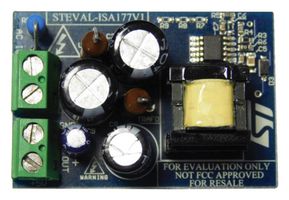 STMICROELECTRONICS STEVAL-ISA177V1 评估板, 反激转换器, 使用 VIPer™ Plus, 5 V, 0.85 A