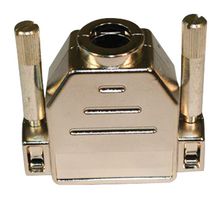 NORCOMP 973-009-010R011 D Sub Backshell, ARMOR 973 Series, DE, 180°, ABS (Acrylonitrile Butadiene Styrene) Body