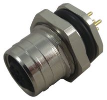 MOLEX 120084-0030 Sensor Connector, BRAD 5 Pole, M12, Receptacle, Ultra-Lock 120084 Series, M12, Female, 5 Positions