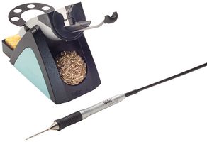 WELLER WMRP + WDH 50 微型烙铁，12V，40W，RT3 烙铁头，带安全托架，100 °C 至 450 °C