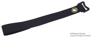 PANDUIT GCTC3S-X0 钩环紧固件, 304.8 mm x 19.1 mm, 133 N/m², 30 lb 抗拉强度, 黑色, 10只