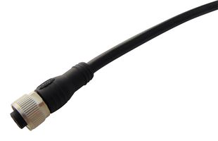ABB - JOKAB 2TLA020056R5100 Sensor Cable, Black, M12 Plug, M12 Receptacle, 8 Positions, 3 m, 9.8 ft