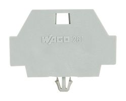 WAGO 261-371 端板, 卡口式, 用于WAGO 261系列 模块化端子块, 261系列
